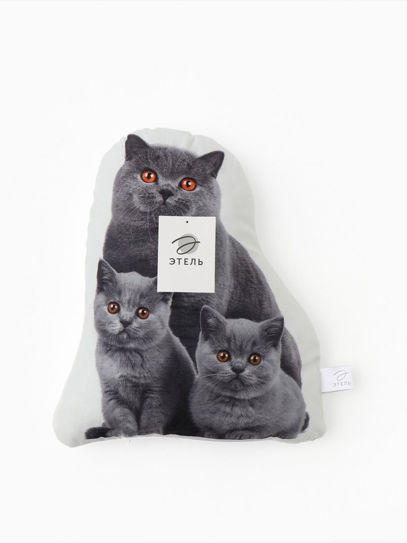 Декоративная подушка Этель Cat family 10864246