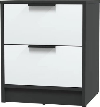 Комоды, тумбы Интерлиния Концепт КТ-ТК1-57 (белый платинум/антрацит)