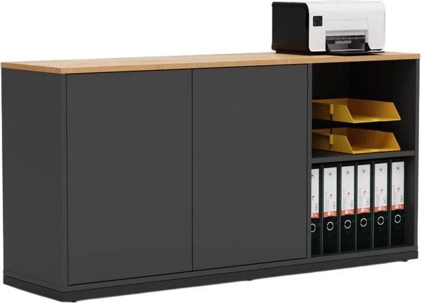 Тумба Crafto Мальта 04 150x40x75 (графит дуб)