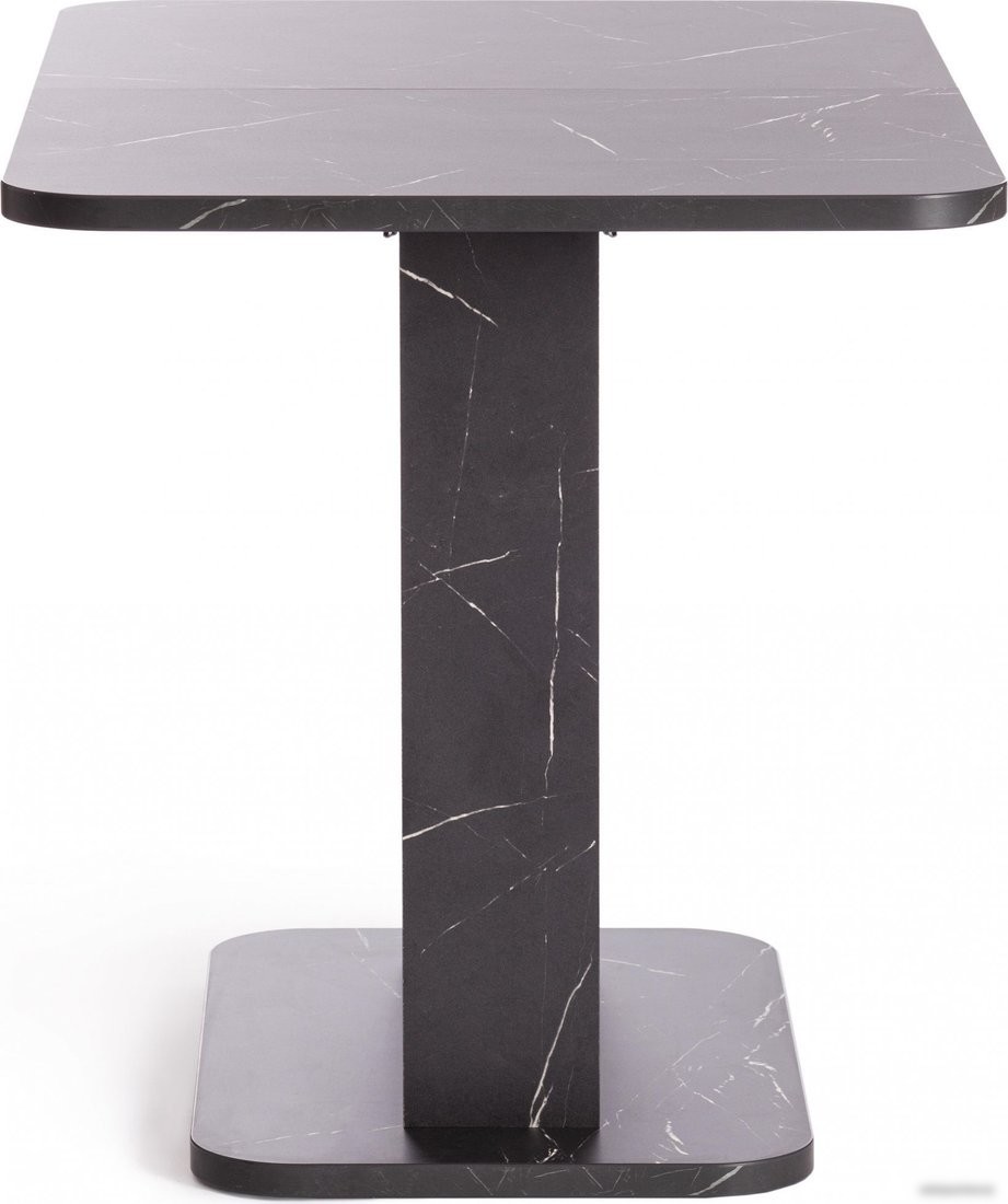 Кухонный стол TetChair Smart 105-140x68.6х75 (мрамор блэк роял/белый)