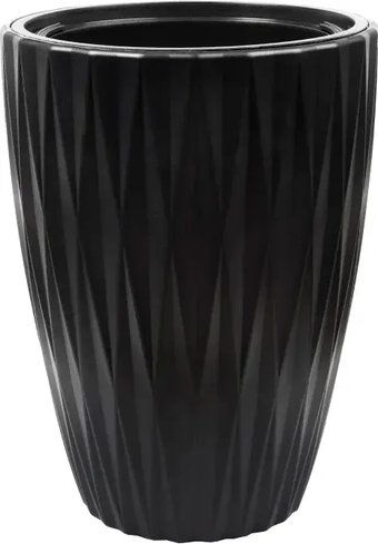 Кашпо Form-Plastic Caro Slim FP-5820-084 (глубокий черный)
