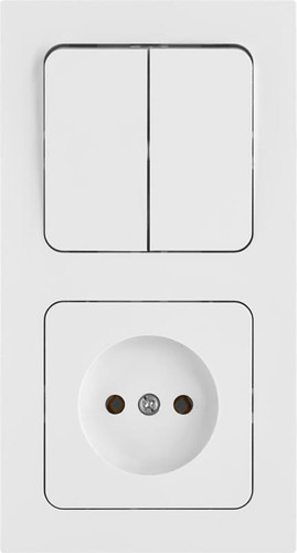 Блок розеток Bylectrica Astrum 2В-РЦ-7521 (белый)