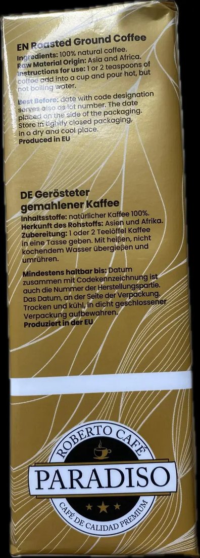 Кофе Paradiso Roberto Caffee Oro 500 г
