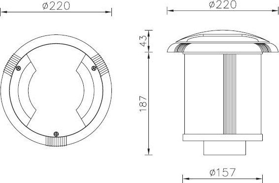 Садовый светильник Oasis Light 12612C Bl