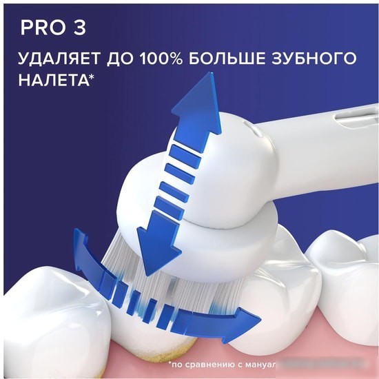 Комплект зубных щеток Oral-B Pro 3 3500 Duo Cross Action + Sensi White D505.523.3H