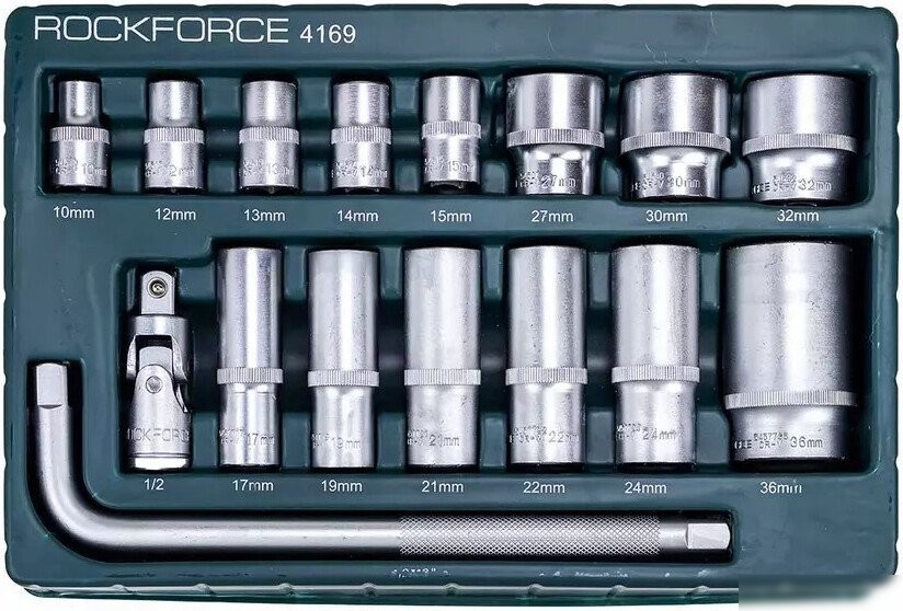 Набор головок слесарных RockForce RF-4169