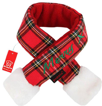 Шарфик Puppia Santa PDDF-SM23-CR-L (красная клетка)