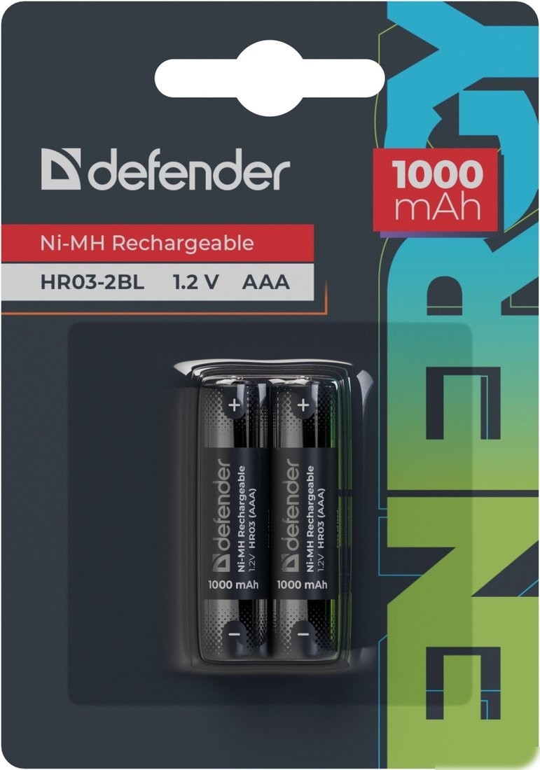 Аккумулятор Defender HR03-2BL 1000 mAh