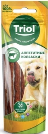 Лакомство для собак Triol Колбаски из говядины (40 г)