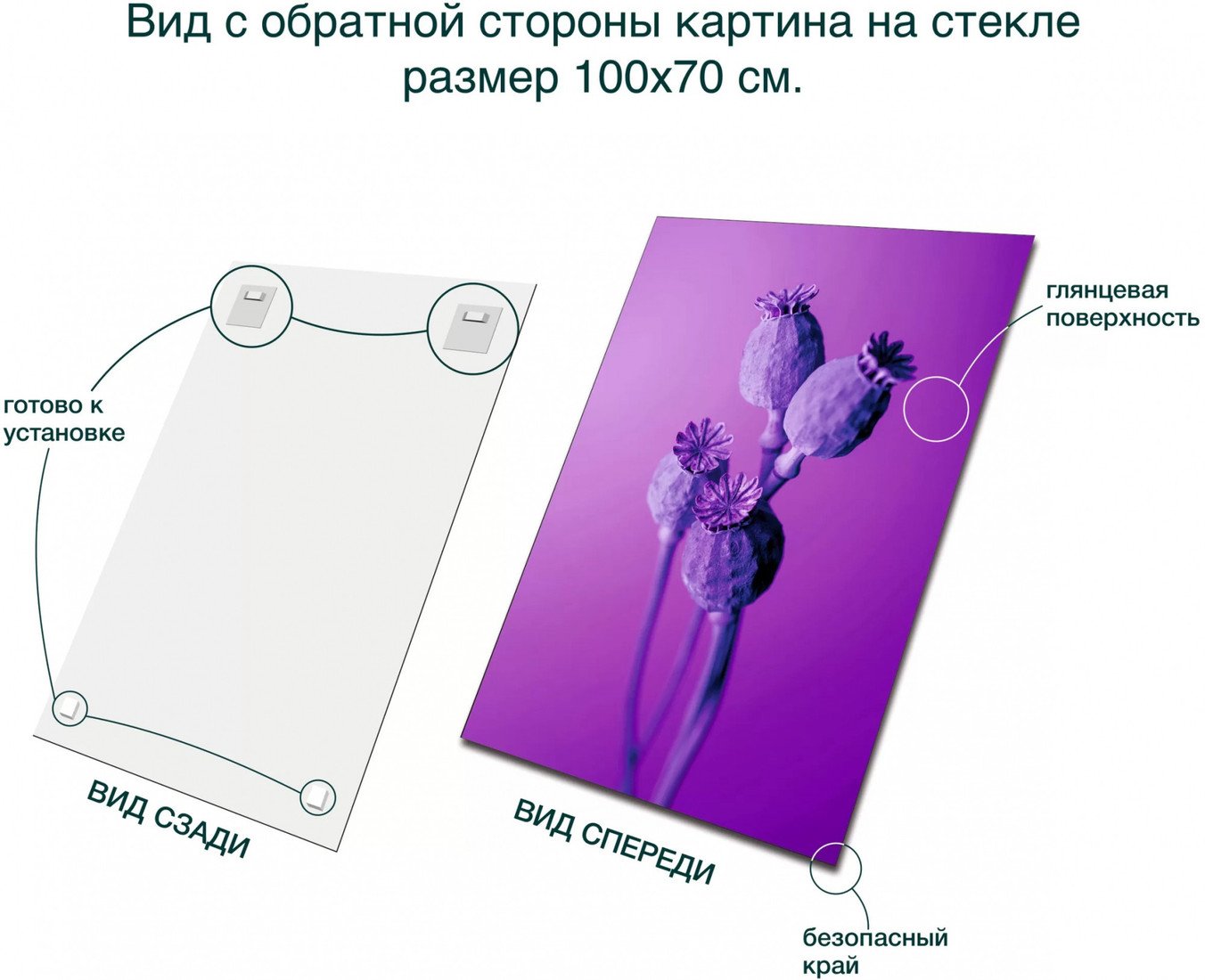 Картина Stamprint Маки SP022 (100x70)