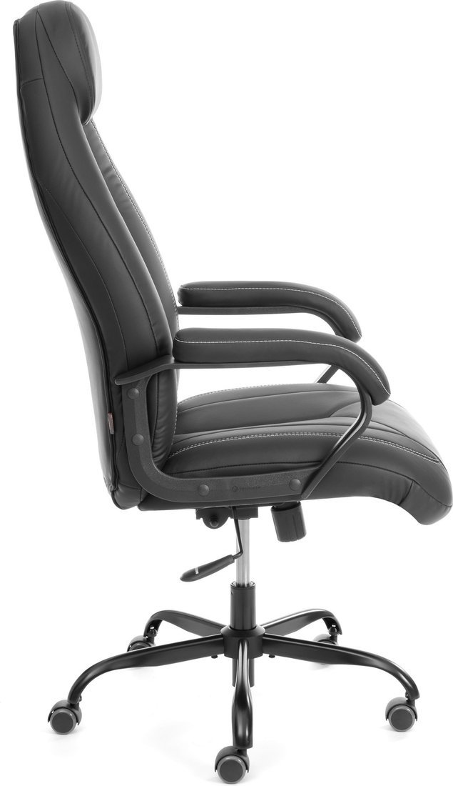 Офисное кресло TetChair Boss metalBL кожзам (черный, 36-6)
