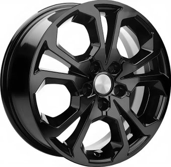 Литые диски Carwel Ванда 242 17x6.5" 5x114.3мм DIA 54.1мм ET 50мм BK