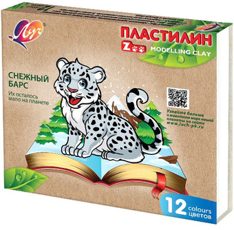Пластилин Луч Zoo 29С 1722-08 (12 цв)