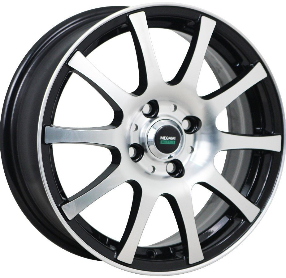 Литые диски Megami MGM-2 15x6" 5x100мм DIA 60.1мм ET 40мм BKF