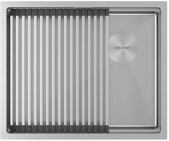 Кухонная мойка Paulmark Next-Pro 54 Uni PM705445-BS (стальной/брашированная сталь)