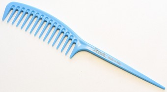 Расческа гребень Janeke Supercomb 82826BFL (голубой неон)