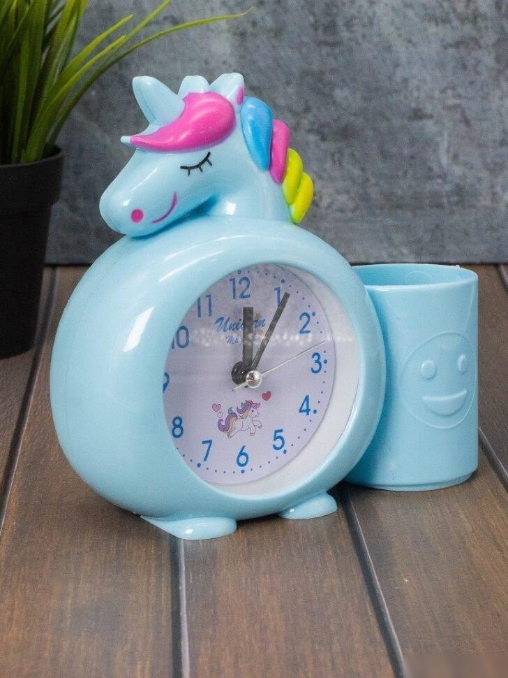 Настольные часы ILikeGift Rainbow unicorn 7050-02 (синий)