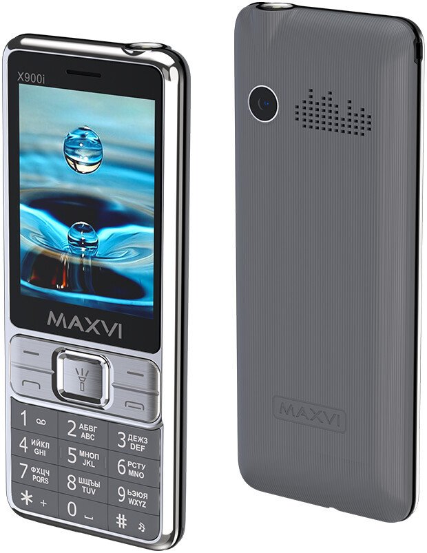 Кнопочный телефон Maxvi X900i (серый)