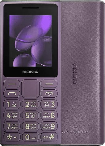 Кнопочный телефон Nokia 108 (2024) Dual SIM TA-1627 (фиолетовый)