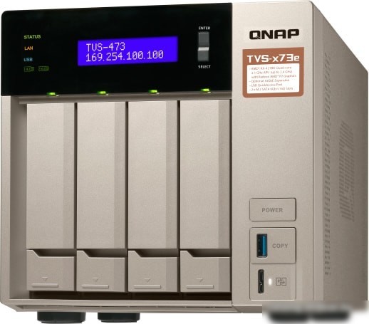 Сетевой накопитель QNAP TVS-473E-8G