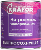 Эмаль Krafor НЦ-132 1.7 кг (черный)