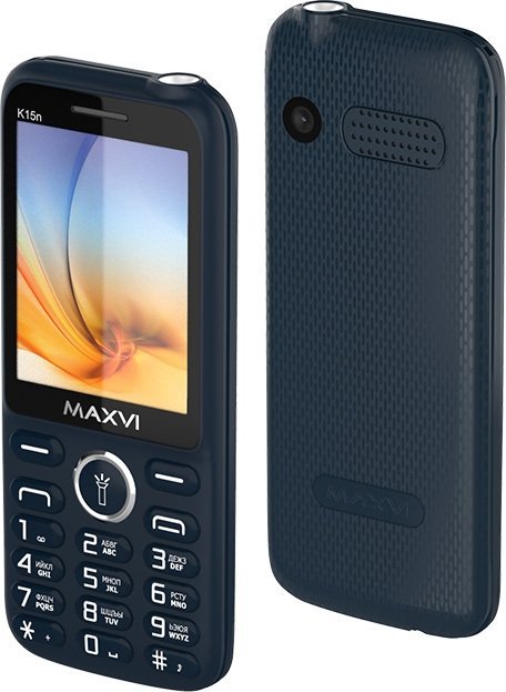 Кнопочный телефон Maxvi K15n (синий)
