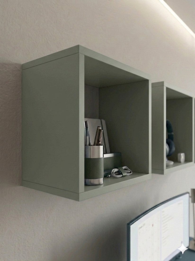 Полка ML Smart Group Вилия 35x25x35 (зеленый эвкалипт)
