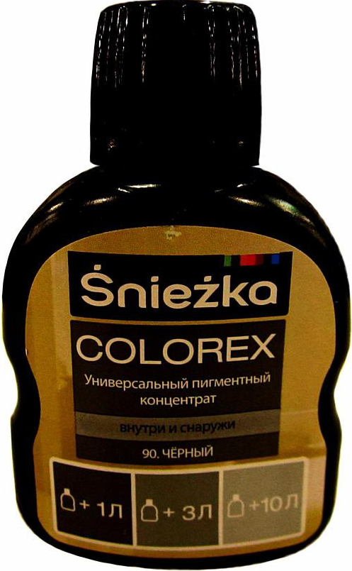 Колеровочная краска Sniezka Colorex 0.1 л (№90, черный)