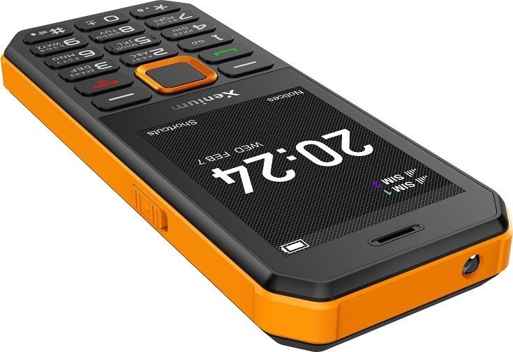 Кнопочный телефон Xenium X300 (оранжевый/черный)