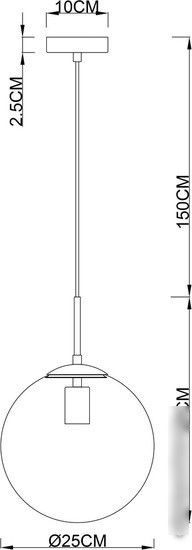 Подвесная люстра Arte Lamp Volare A1561SP-1PB