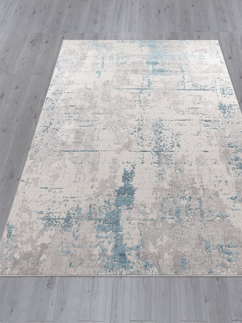 Ковер для жилой комнаты Merinos Liman F169-STAN-CREAM-D.BLUE (2х2.9)