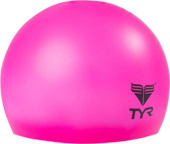 Шапочка для плавания TYR Wrinkle Free Junior Silicone Cap LCSJR/693 (розовый)