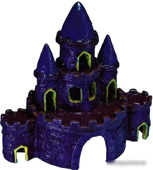 Декорация GloFish Замок GLO-эффектом 29064