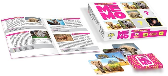 Настольная игра Десятое королевство Мемо. Мир животных 03590