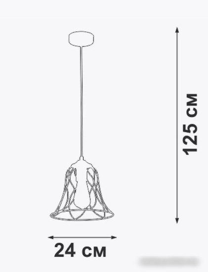 Подвесная люстра Vitaluce V2869-1/1S