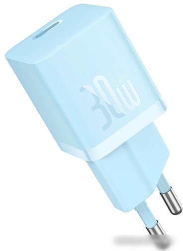 Сетевое зарядное Baseus GaN5 Fast Charger Mini 1C 30W P10110902313-00 Type-C (голубой)