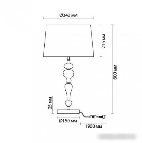 Настольная лампа Odeon Light Homi 5040/1T