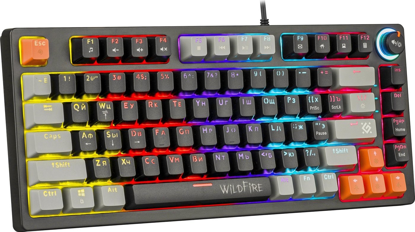Клавиатура Defender Wildfire GK-213 (черный/серый)