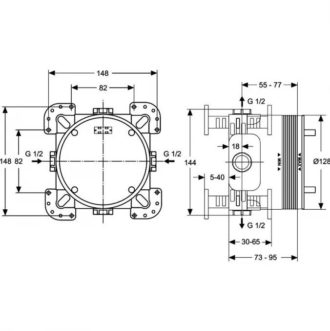 Смеситель Ideal Standard Cerafine A7388AA + A1000NU
