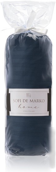 Постельное белье Sofi De MarkO Морган 180х200х30 Пр-Мг-син-180х200х30 (синий)