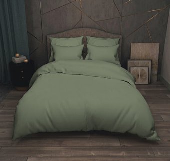 Постельное белье Реноме Евро Поплин 210x225 (лавровый лист)