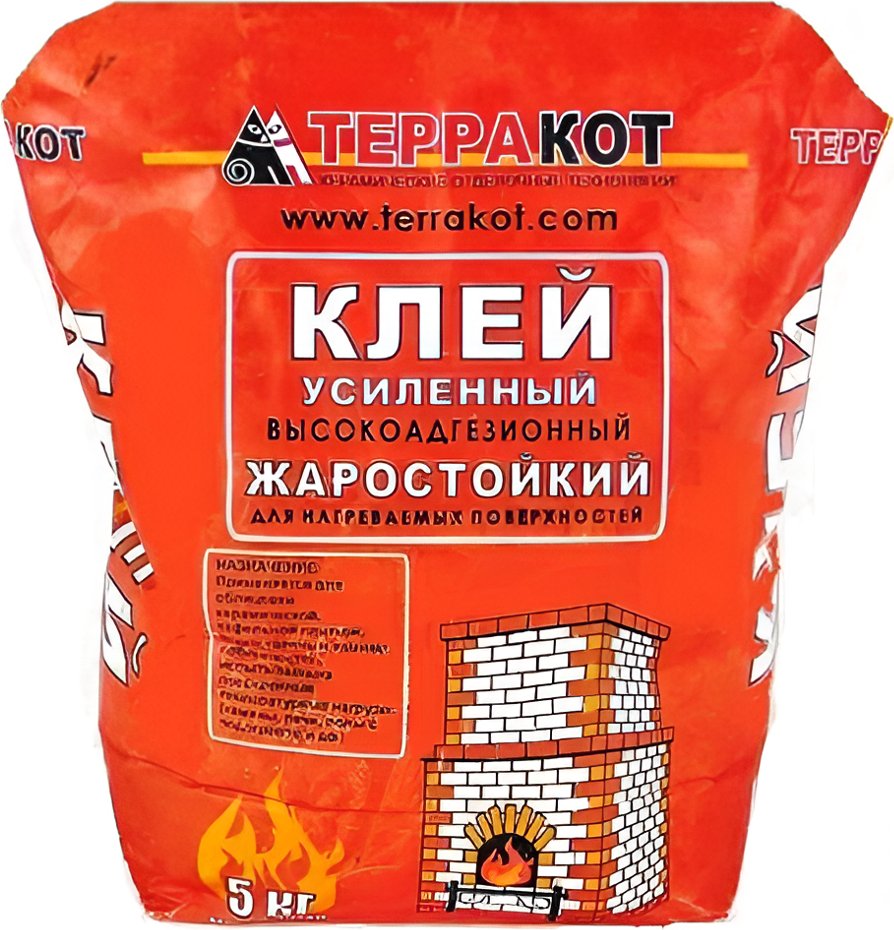 Клеевая смесь ТерраКот Усиленный жаростойкий (5 кг)