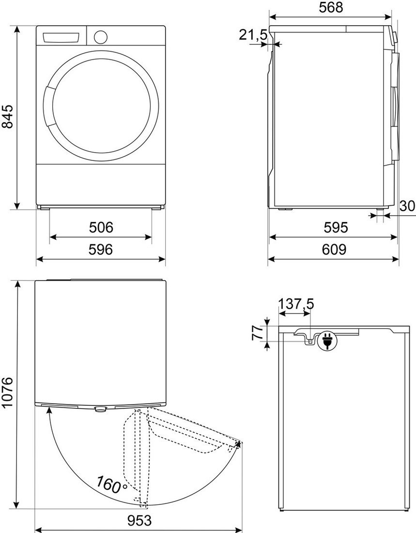 Сушильная машина Smeg DT393RU4