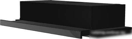Кухонная вытяжка Elikor Интегра Glass 60П-400-В2Л (черный/черное стекло)