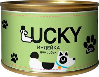 Консервированный корм для собак Lucky С индейкой TUZ923 130 г