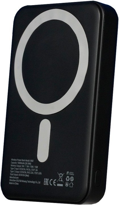 Внешний аккумулятор Roome MagCity W60 10000mAh Magnetic Wireless (черный)