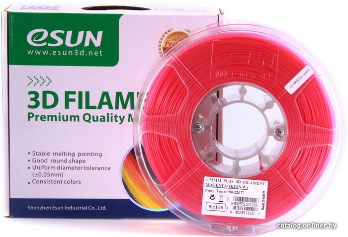 Esun PLA+ 1.75 мм 1000 г (пурпурный)