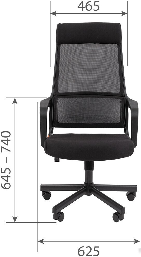 Офисное кресло CHAIRMAN 590 (черный/красный)