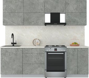 Кухонный модуль Интерлиния Мила Матте 2.4 Б (керамика/керамика/опал светлый)