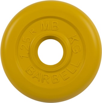 Диск MB Barbell Стандарт 26 мм (1x1.25 кг, желтый)